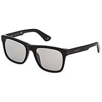 sunglasses Police black in the shape of Square. SPLE37N700X