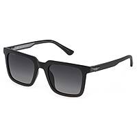 sunglasses Police black in the shape of Square. SPLF15GLAP