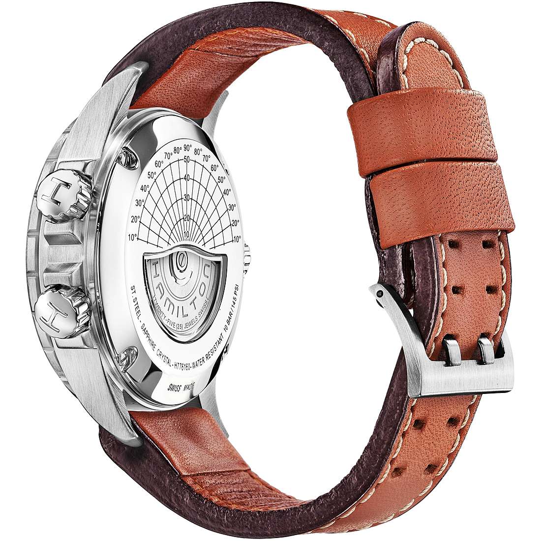 watch chronograph man Hamilton Khaki Aviation H77616533