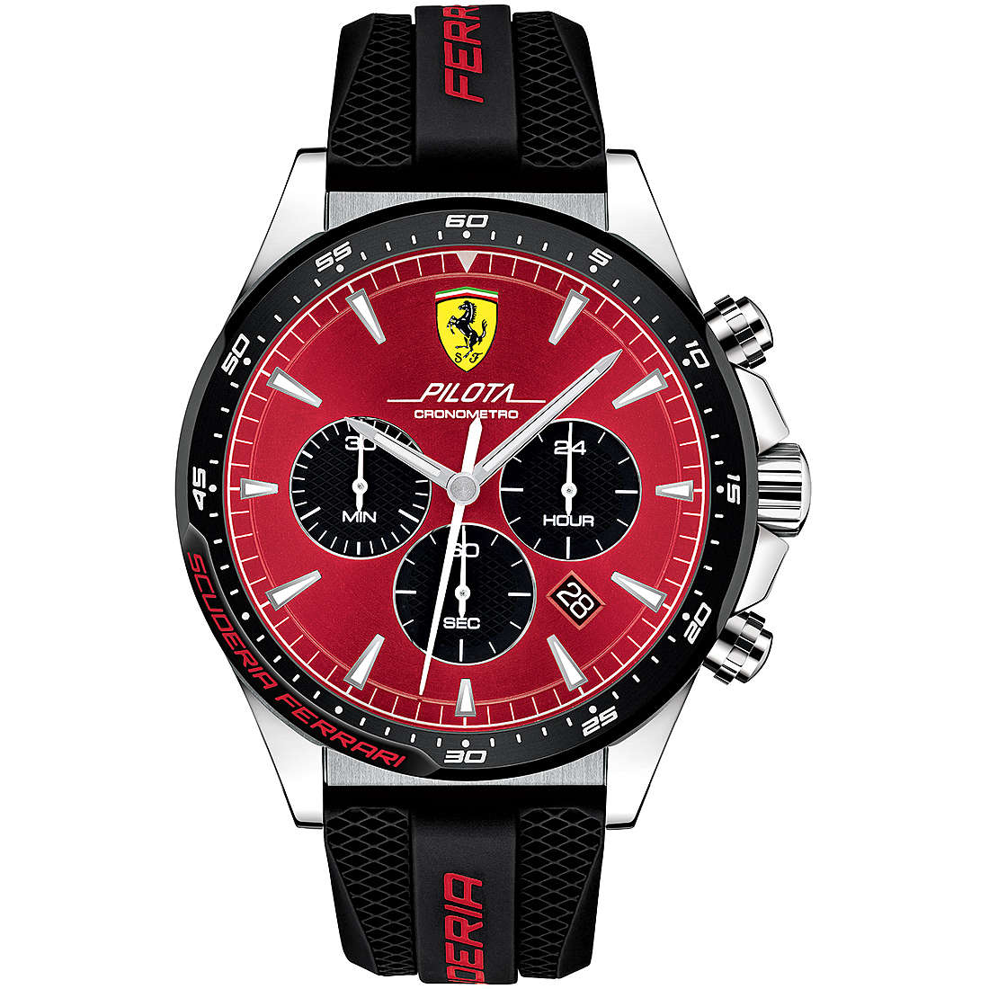 watch chronograph man Scuderia Ferrari Pilota FER0830595