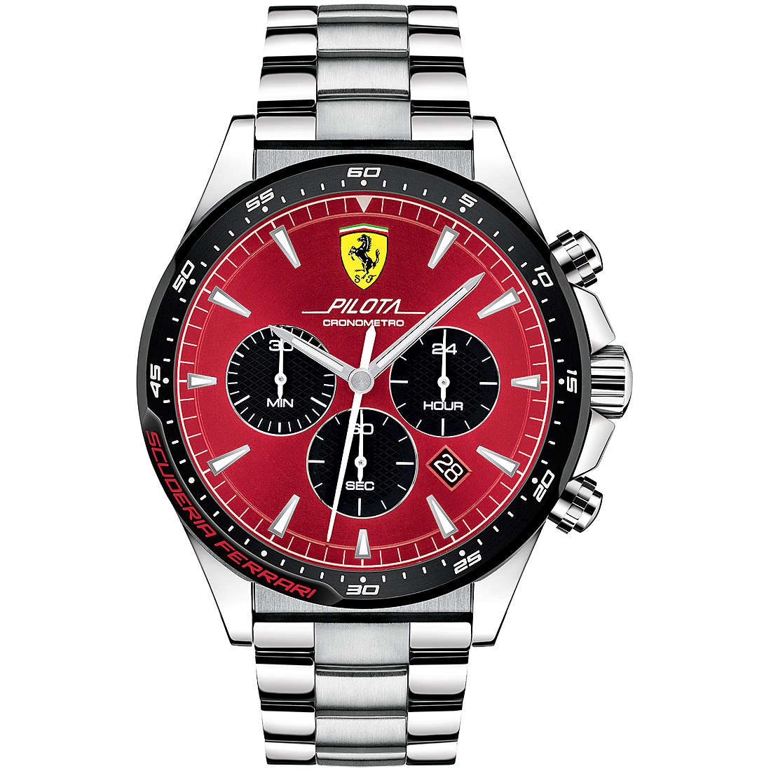 watch chronograph man Scuderia Ferrari Pilota FER0830619
