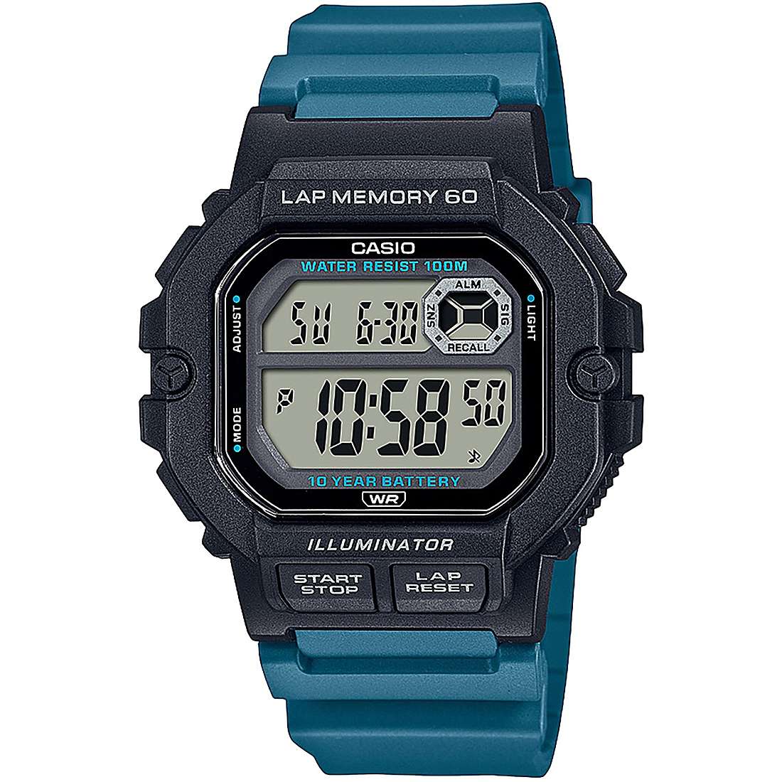 watch digital man Casio Casio Collection WS-1400H-3AVEF