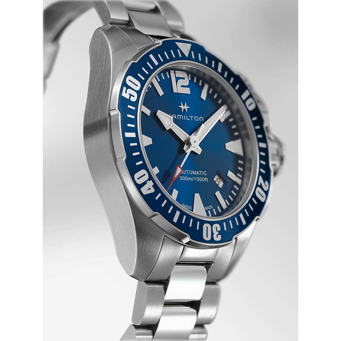 watch mechanical man Hamilton Khaki Navy H77705145