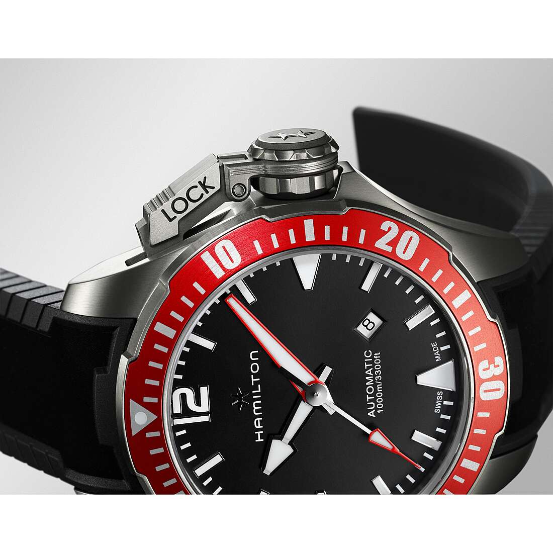 watch mechanical man Hamilton Khaki Navy H77805335