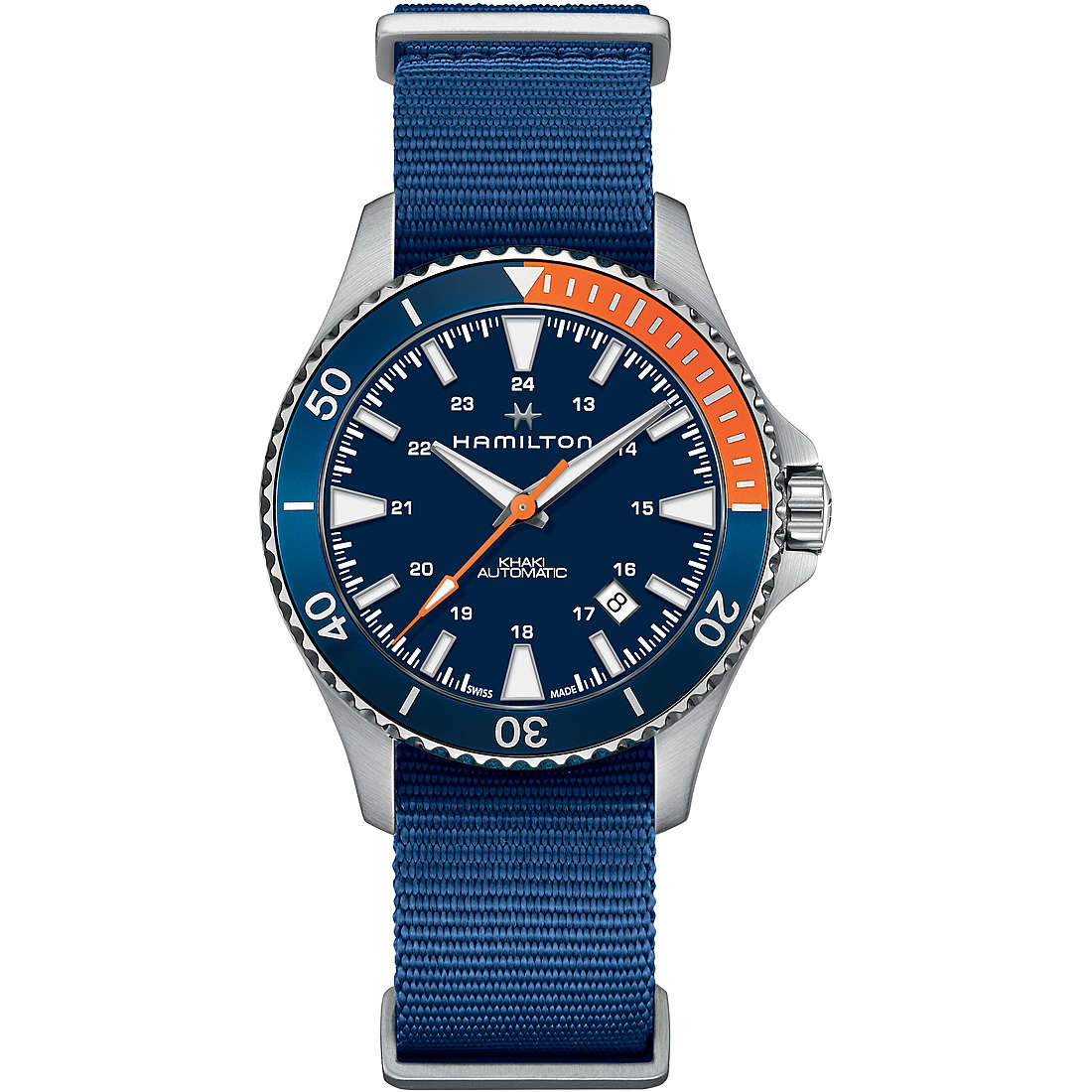 watch mechanical man Hamilton Khaki Navy H82365941