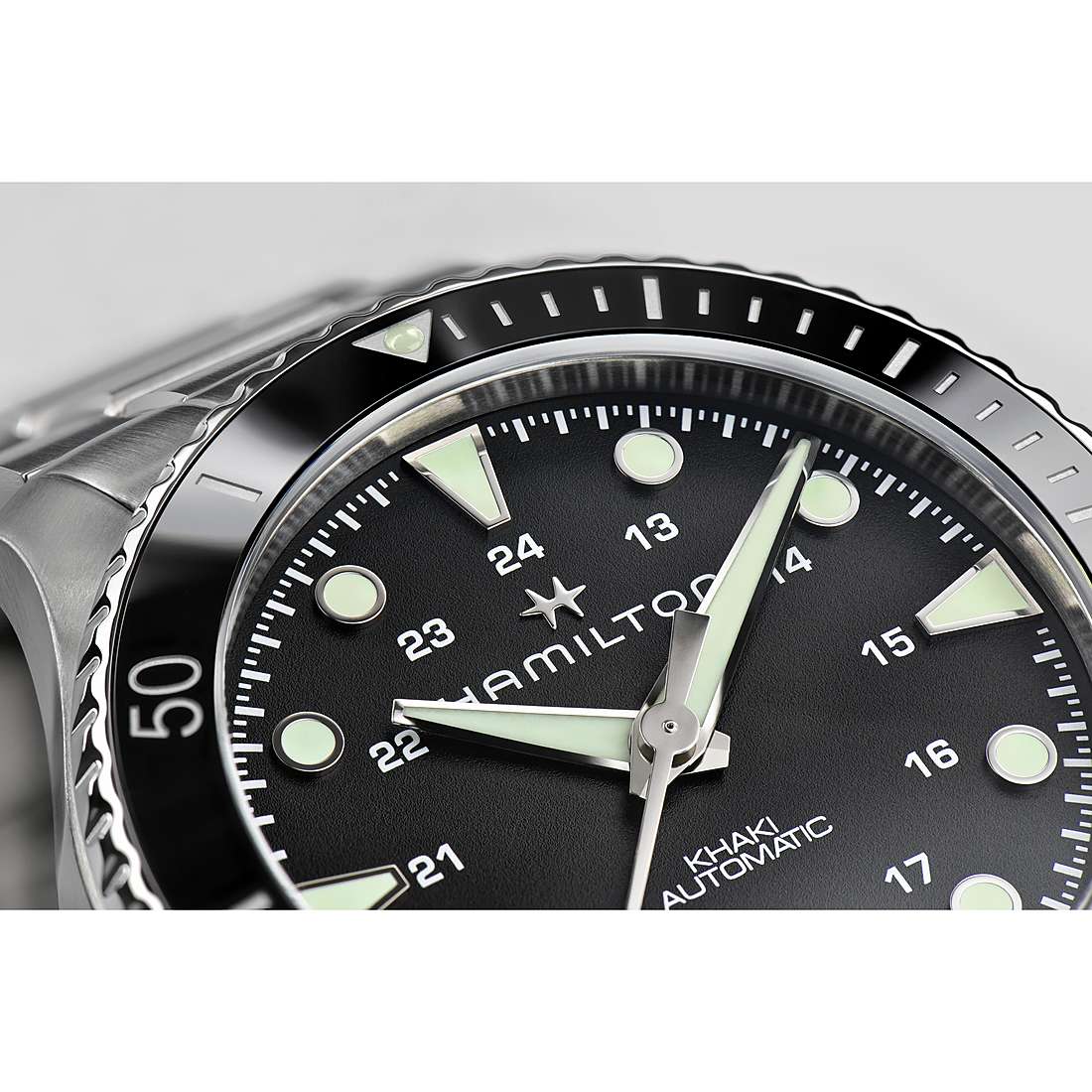 watch mechanical man Hamilton Khaki Navy H82515130
