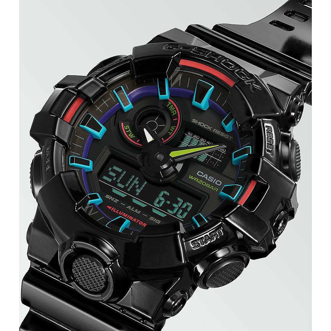 watch multifunction man G-Shock GA-700RGB-1AER