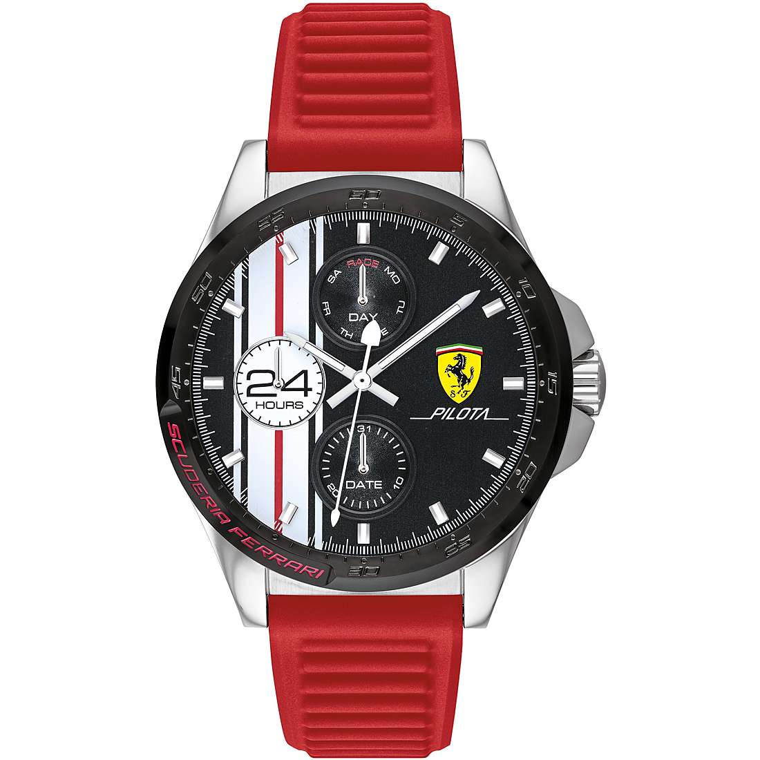 watch multifunction man Scuderia Ferrari Pilota FER0830657