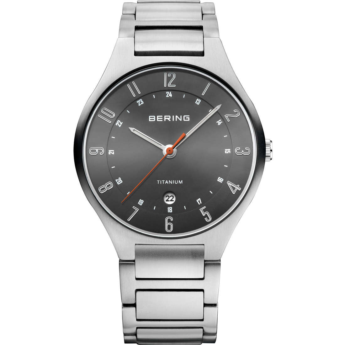 watch only time man Bering Titanium 11739-772