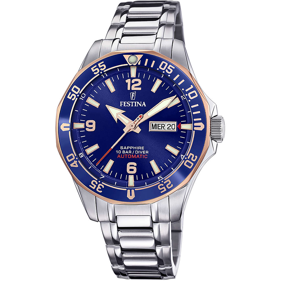 watch only time man Festina Automatico F20478/3