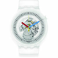watch only time man Swatch Clear SB01K100