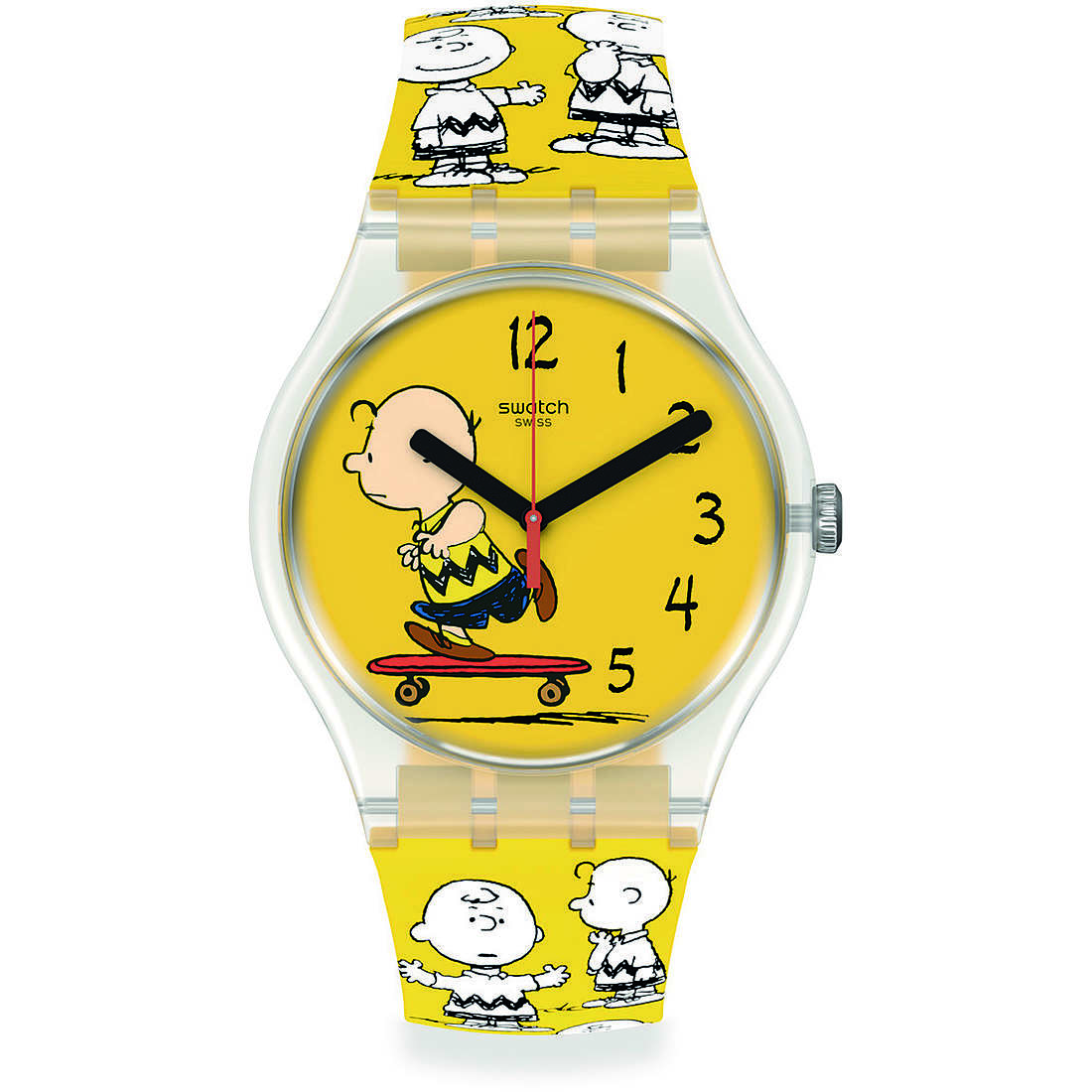 watch only time unisex Swatch Peanuts SO29Z101
