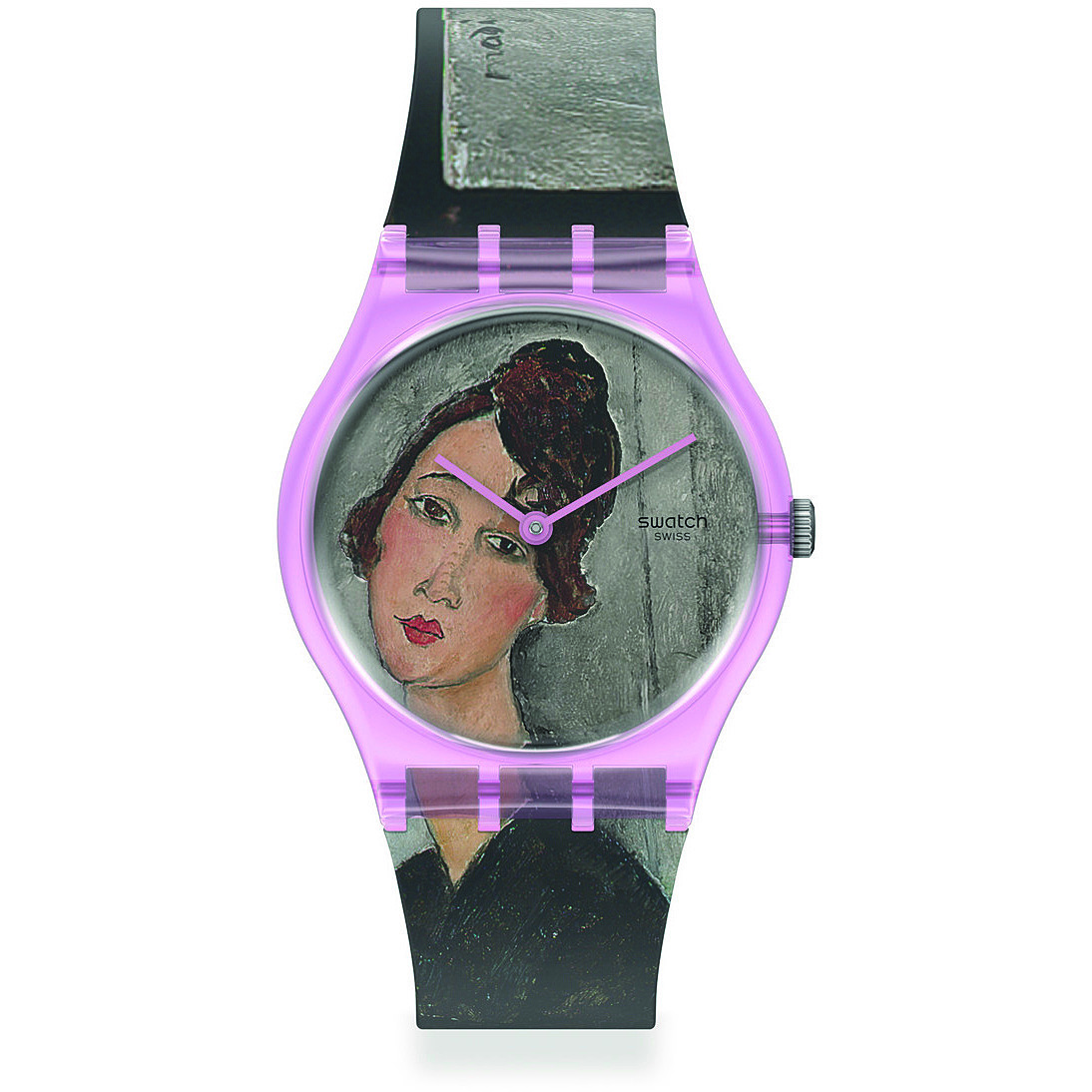 watch only time woman Swatch Centre Pompidou GZ356
