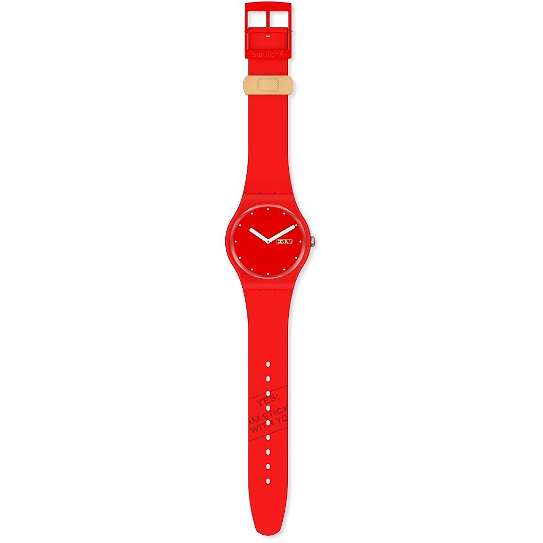 watch only time woman Swatch San Valentino SUOZ718
