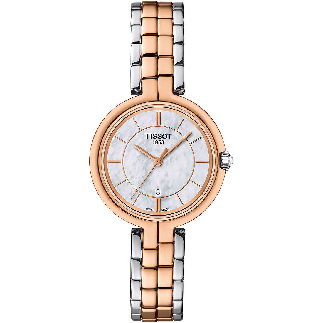 watch only time woman Tissot T-Lady Flamingo T0942102211100