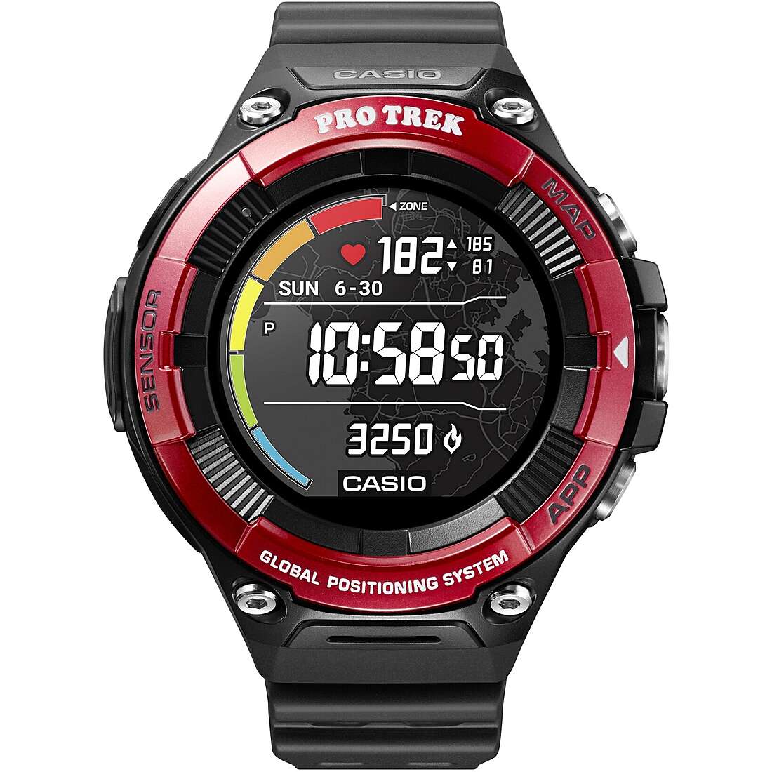 watch Smartwatch man Casio PRO-TREK WSD-F21HR-RDBGE