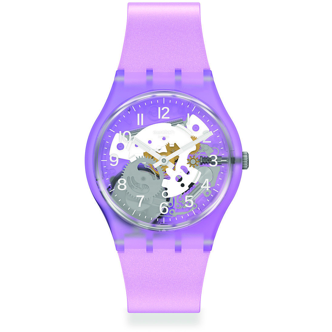 watch Swatch pink only time Monthly Drops GV136