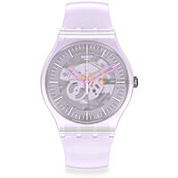 watch Swatch pink only time Monthly Drops SUOK155