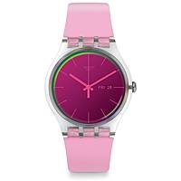 watch Swatch pink only time SUOK710