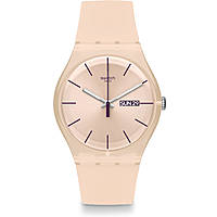 watch Swatch pink only time SUOT700