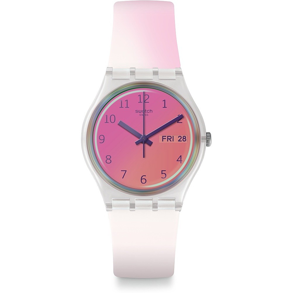 watch Swatch pink only time Transformation GE719