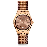 watch Swatch pink only time YLG408M