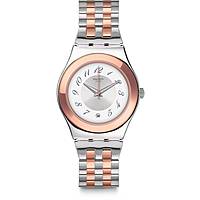 watch Swatch pink only time YLS454G