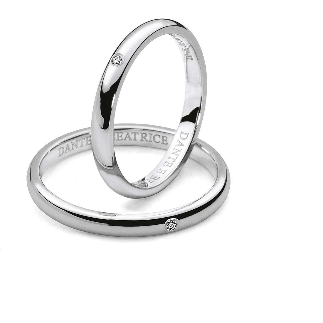 wedding ring man jewellery Comete Dante e Beatrice ANB 1861PLA M19