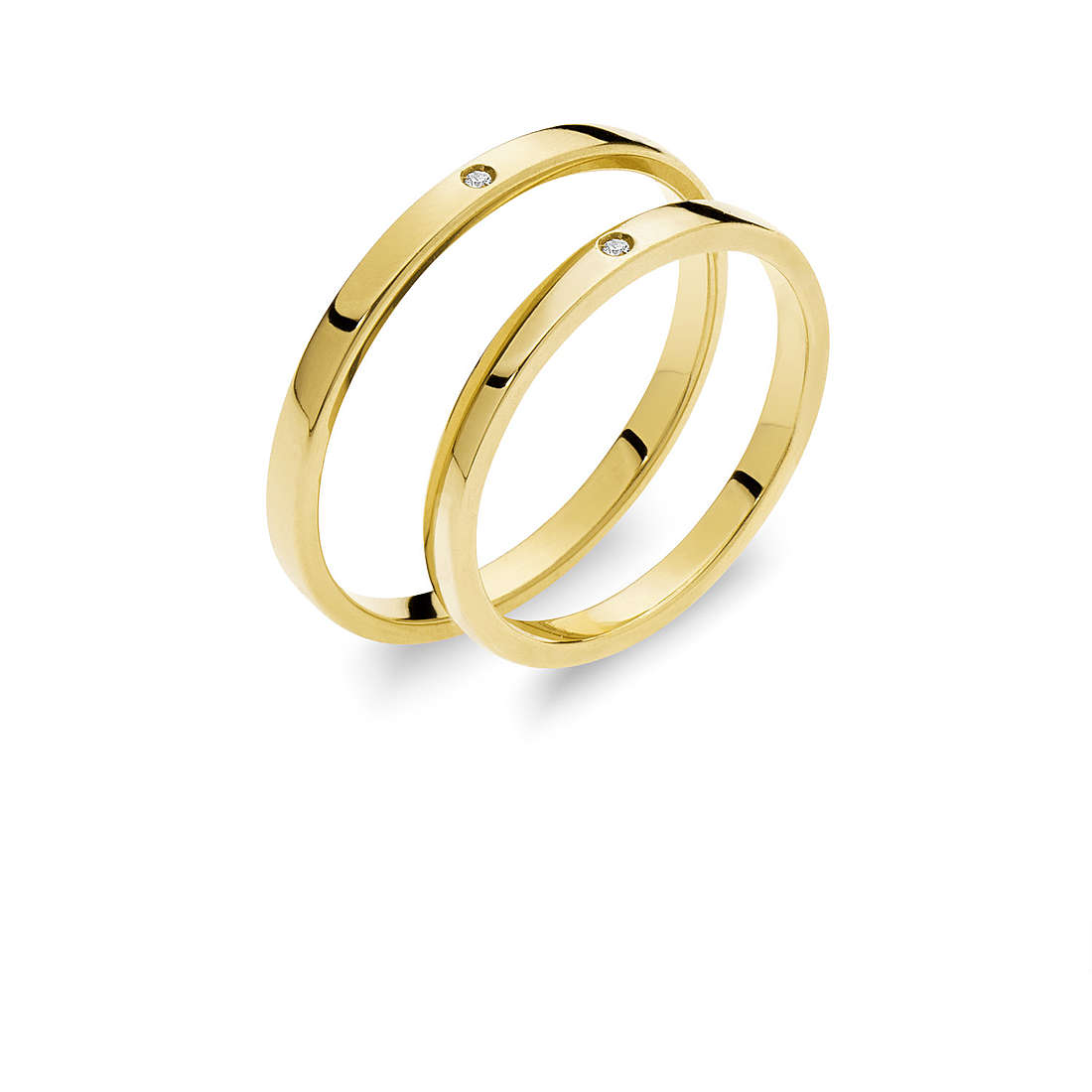 wedding ring man jewellery Comete Otello e Desdemona ANB 1864G M30