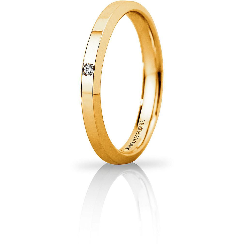 wedding ring man jewellery Unoaerre Brillanti Promesse 30 AFC 280/001 01 26